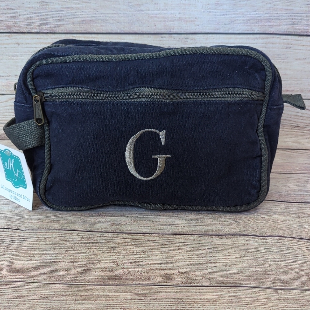 Men's Black Canvas Bag